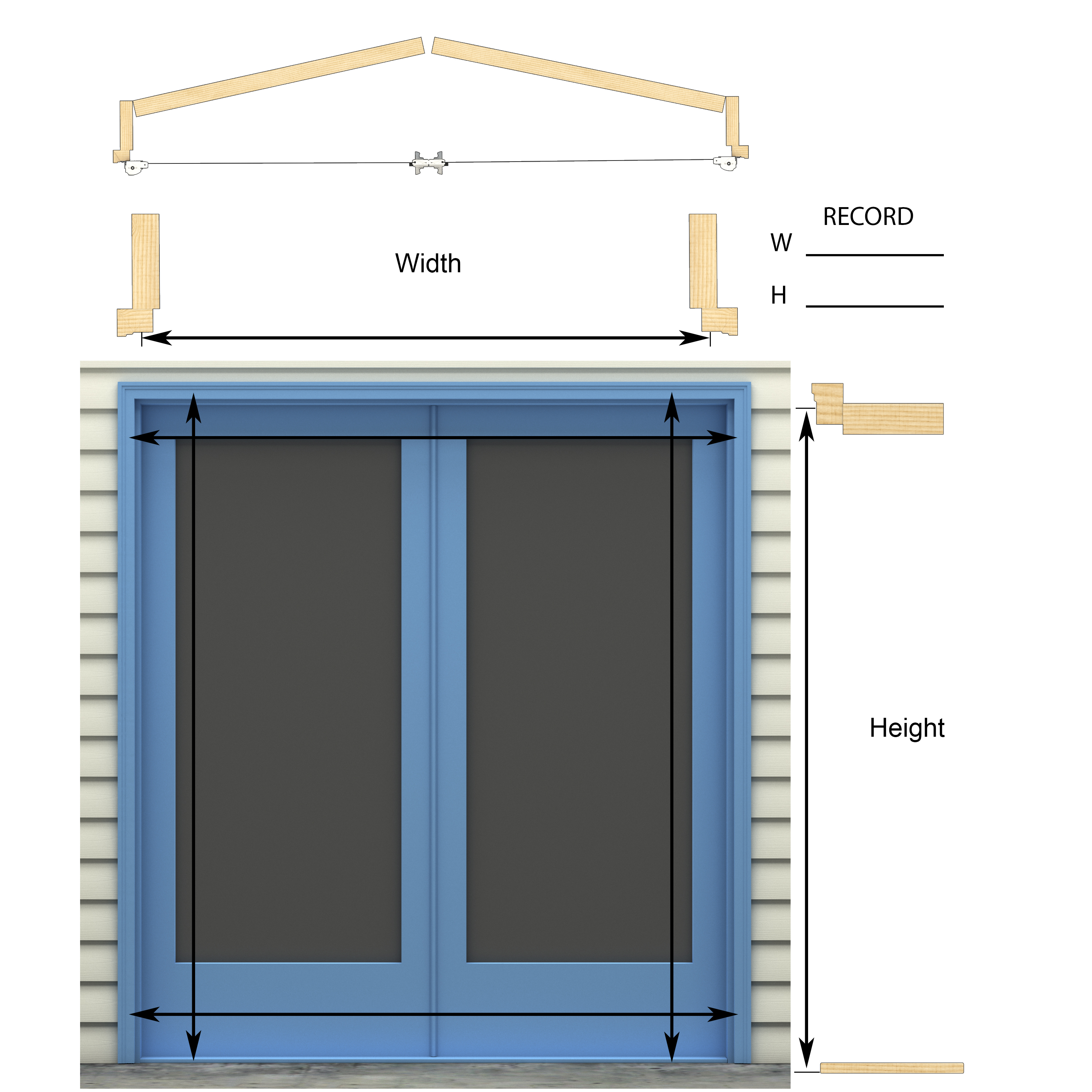 How To Measure Width Of Sliding Screen Door / How To Measure A Sliding